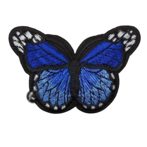 Aplike Ütü İle Yapışan Kelebek Lacivert Arma 7x5 cm