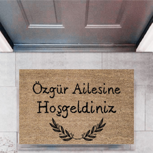 Kapı Önü Paspası Dekoratif Dijital Baskı Kişiye Özel P-2315
