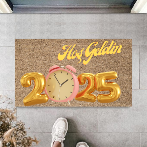 Kapı Önü Paspası Yeni Yıl 2025 Özel Tasarım Model 125