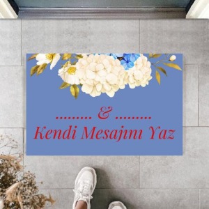 Dijital Baskı Kişiye Özel İç Kapı Dekorasyon Paspas  PS11291