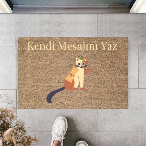 Dijital Baskı Kişiye Özel İç Kapı Dekorasyon Paspas  PS11258