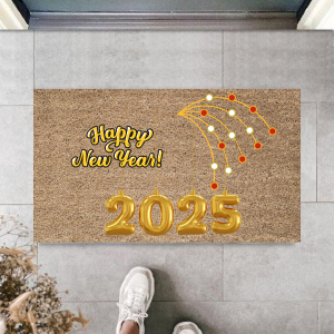 Kapı Önü Paspası Yeni Yıl 2025 Özel Tasarım Model 111