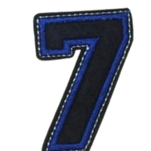 Aplike Ütü İle Yapışan 7  Rakamı  Arma 2x5 cm