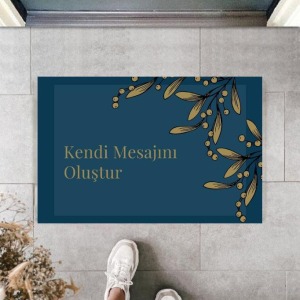 Dijital Baskı Kişiye Özel İç Kapı Dekorasyon Paspas  PS11208