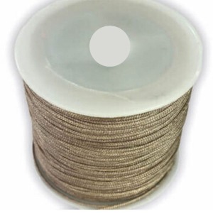 Paraşüt İpi, Bileklik-Kolye örgü ipi 1 mm 50 metre Vizon