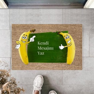 Dijital Baskı Kişiye Özel İç Kapı Dekorasyon Paspas  PS11202
