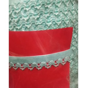 Çamaşır Lastiği Dantelli 1 cm 75 Metre 1 Top Su Yeşili