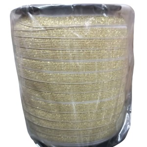 Çamaşır Lastiği Düz 1 cm  1 Metre Gold
