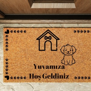 Kapı Önü Paspası Özel Tasarım Koko Model Yavru Köpek PK-1584