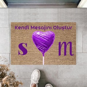 Dijital Baskı Kişiye Özel İç Kapı Dekorasyon Paspas  PS11230