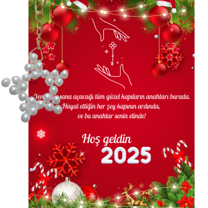 Yeni Yıl Geyik Kart Üzerinde Anahtarlık (Kişiye Özel Yazı Yazdırılabilir) Yıldız Model 5 Adet