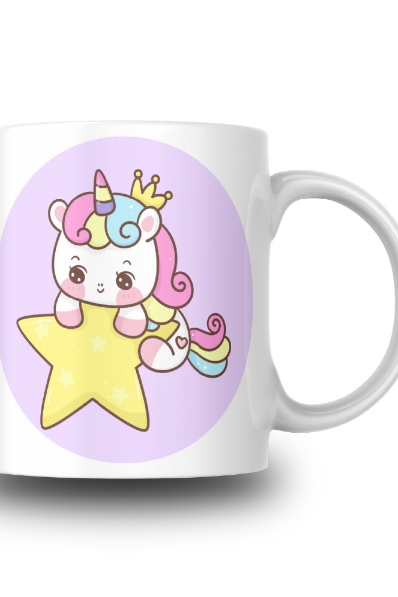 Yavru Unicorn Tasarım Seramik 350 Ml Kupa Bardak