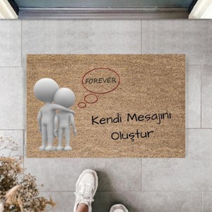 Dijital Baskı Kişiye Özel İç Kapı Dekorasyon Paspas  PS11253