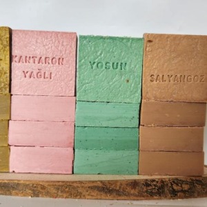 Doğal Üretim Sabunu Karışık (Kükürt-Kantaron-Yosun-Salyangoz)16'lı Set