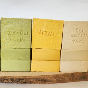 Doğal Üretim Sabunu Karışık (Argan-Defne-Bıttım-Saf Zeytinyağlı) 12'li Set