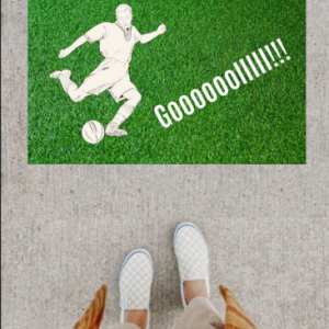 Kapı Önü Paspası Dekoratif Dijital Baskı Goooolllll P-2348