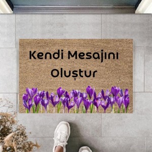Dijital Baskı Kişiye Özel İç Kapı Dekorasyon Paspas  PS11242