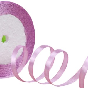 Saten Kurdele 6 mm Lila 1 Metre