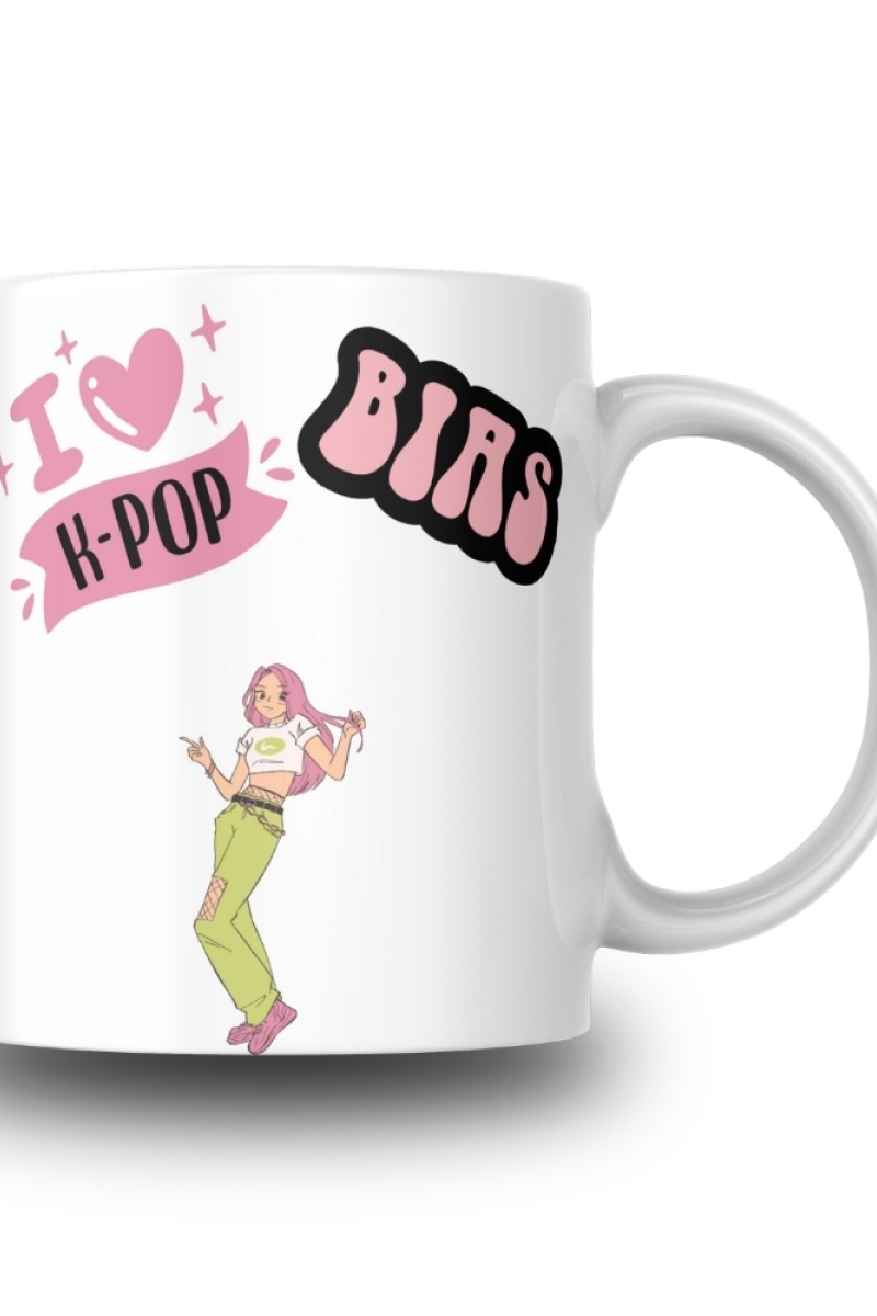 I Love K-pop Tasarım Seramik 350 Ml Kupa Bardak