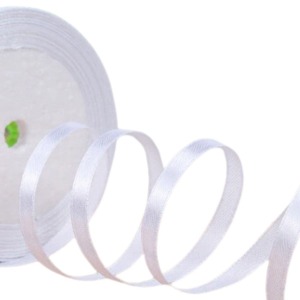 Saten Kurdele 1 cm 10 Metre Füme