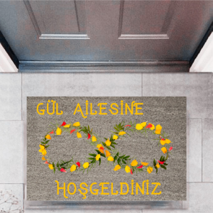 Kapı Önü Paspası Dekoratif Dijital Baskı Kişiye Özel P-2452