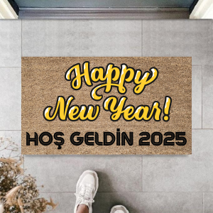 Kapı Önü Paspası Yeni Yıl 2025 Özel Tasarım Model 42