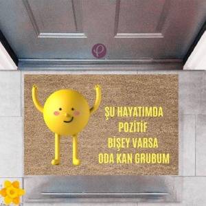 Kapı Önü Paspası Dekoratif Dijital Baskı Pozitif P-2378