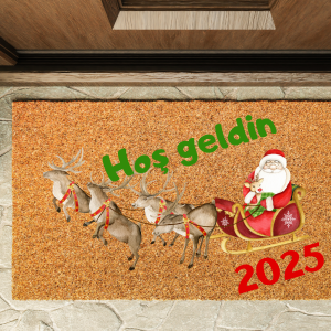Kapı Önü Paspası Yeni Yıl 2025 Özel Tasarım Koko Model 156