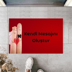 Dijital Baskı Kişiye Özel İç Kapı Dekorasyon Paspas  PS11211