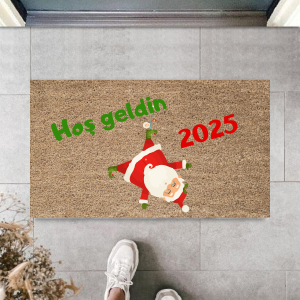 Kapı Önü Paspası Yeni Yıl 2025 Özel Tasarım Model 69