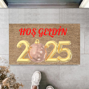 Kapı Önü Paspası Yeni Yıl 2025 Özel Tasarım Model 3