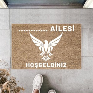 Dijital Baskı Kişiye Özel İç Kapı Dekorasyon Paspas  PS11277