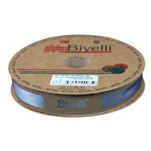 Biye Saten Katlı 086 Gri 2 cm 25 Metre %100 Polyester