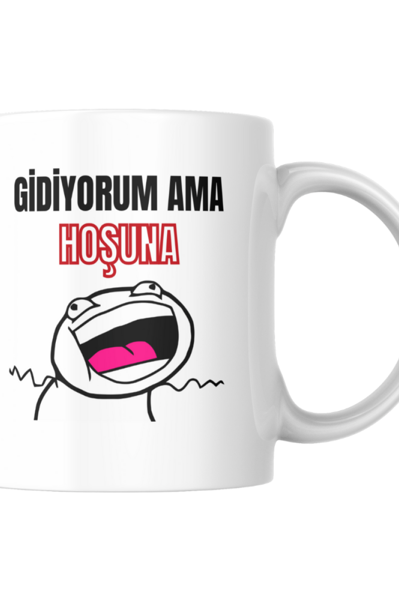 Gidiyorum Ama Hoşuna Tasarım Seramik 350 Ml Kupa Bardak