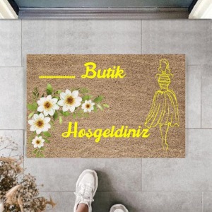 Dijital Baskı Kişiye Özel İç Kapı Dekorasyon Paspas  PS11271