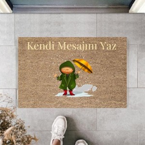 Dijital Baskı Kişiye Özel İç Kapı Dekorasyon Paspas  PS11269