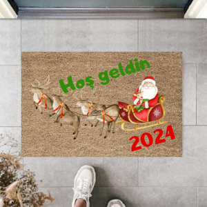 Kapı Önü Paspası Yeni Yıl Konsepti Dijital Baskı PY-175111141