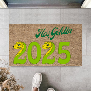 Kapı Önü Paspası Yeni Yıl 2025 Özel Tasarım Model 121