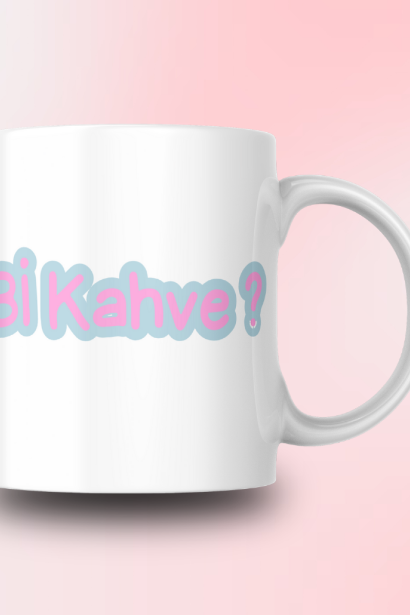 Bi Kahve Tasarım Seramik 350 Ml Kupa Bardak