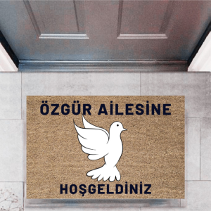 Kapı Önü Paspası Dekoratif Dijital Baskı Kişiye Özel P-2449