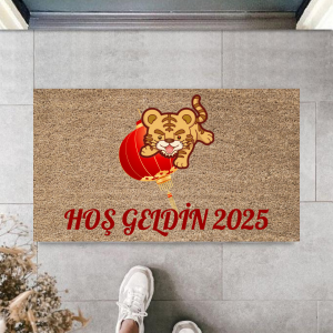Kapı Önü Paspası Yeni Yıl 2025 Özel Tasarım Model 38