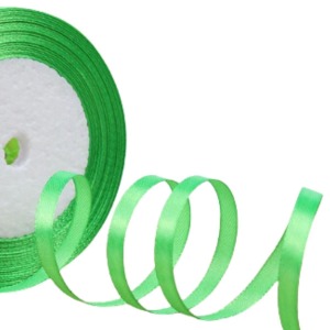 Saten Kurdele 2 cm 10 Metre Fıstık Yeşili