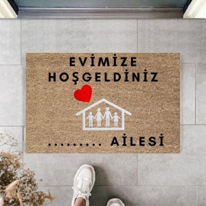 Dijital Baskı Kişiye Özel İç Kapı Dekorasyon Paspas PS11304