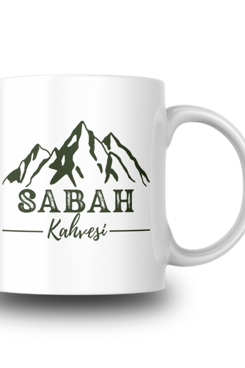 Sabah Kahvesi Tasarım Seramik 350 Ml Kupa Bardak