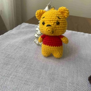 Amigurumi Anahtarlık  El Yapımı Pooh 8 cm