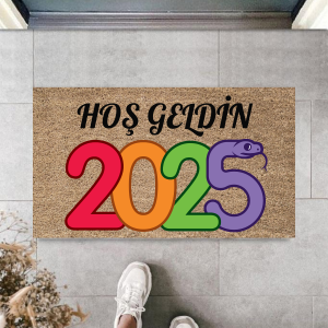 Kapı Önü Paspası Yeni Yıl 2025 Özel Tasarım Model 2