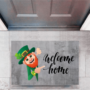 Kapı Önü Paspası Dekoratif Dijital Baskı Welcome Home P-2336