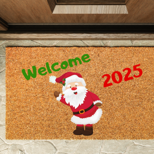 Kapı Önü Paspası Yeni Yıl 2025 Özel Tasarım Koko Model 159
