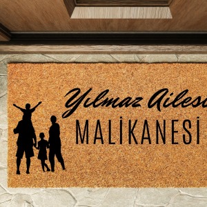 Kapı Önü Paspası Kişiye Özel Yazı Yazılır Koko Model Malikane PK-1601