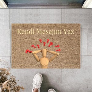 Dijital Baskı Kişiye Özel İç Kapı Dekorasyon Paspas  PS11199
